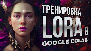 Тренируем нейросеть на своих фотографиях. Тренировка LORA в Google Colab за 15 минут