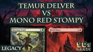 Temur Delver vs Mono Red Prison Moon Stompy [MTG Legacy]