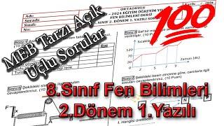 8.sınıf Fen Bilimleri 2.Dönem 1.Yazılı 2024