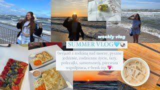 summer, weekly vlog🫶 (wyjazd nad morze, jedzonko, fazy, samorozwój, pierwsza współpraca, e-book)