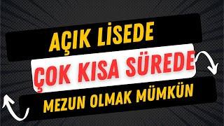 Açık Lise Kaç Yılda Biter ?