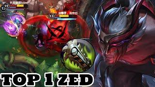 Wild Rift Zed - Top 1 Zed Gameplay Rank Season 14