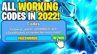 *NEW* ALL WORKING CODES FOR SWORD SIMULATOR IN 2022! ROBLOX SWORD SIMULATOR CODES