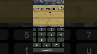 plaquita para Martín Molina  #viral #minecraft #shortvideos