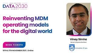 Reinventing MDM operating models for the digital world – Vinay Simha, Philips