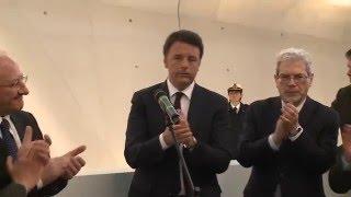 Il Presidente Renzi visita la nuova Stazione Marittima di Salerno