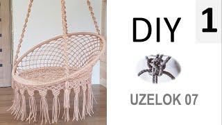 Подвесное кресло СВОИМИ РУКАМИ.Часть 1/ DIY HAMMOCK macrame jhula