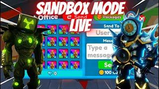 LIVE SANDBOX MODE WITH VIEWERS & SIGNING UNITS - ROBLOX Toilet Tower Defense GIVEAWAY EP 78