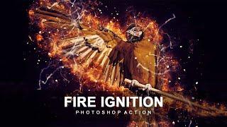 Fire Ignition Photoshop Action | 21-In-1 Creative Photoshop Actions Bundle | Artixty