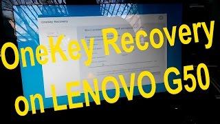 How to RUN OneKey Recovery on LENOVO G50 Laptop Windows 8, 10