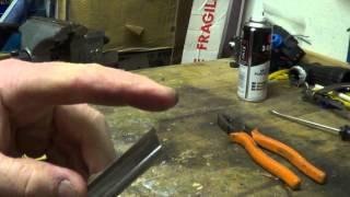 How to Dogear a Stainless Steel Squeegee Channel - New Type of Dogearing