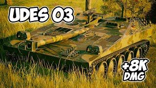 UDES 03 - 5 Frags 8K Damage - From the one position! - World Of Tanks