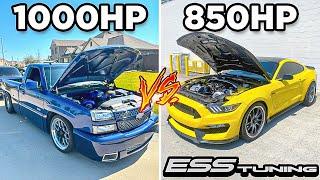 1,000HP TWIN TURBO TRUCK Calls Out My Shelby GT350!
