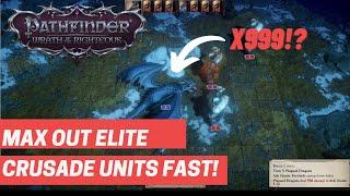 Pathfinder Wrath of the Righteous Crusade System Tips | Max Out Your Elite Units Fast