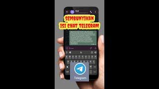 Cara Mudah Sembunyikan Isi Chat Telegram | fitur telegram terbaru #shorts