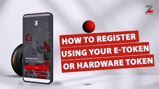 Register On The New Mobile App With Your E-Token Or Hardware Token