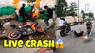 Live bike crash  || RC200 crash || crash hogya || Hyper ride