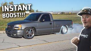 Our new TURBO spools instantly! This GMC Sierra ROCKS!