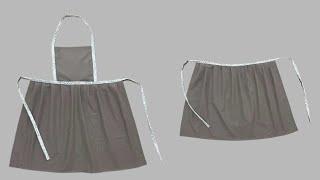 Сәнді алжапқыш тігу. How to sew an apron. Сшить кухонный фартук.