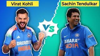 Virat Kohli  Sachin Tendulkar (ODI) One Day International Career Comparison, Who is The Real King