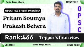 TOPPER's Interview || Pritam Soumya Prakash Behera (RANK-466).