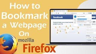 How To Bookmark a Page on FireFox