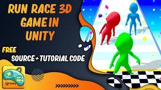 Casual Run Race game clone in Unity3D Tutorial | Free source Code