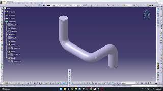 Pipe Design Use Only Rib & Slot in CATIA V5 Tutorial 26/Jan/2023 #catia #youtube #cad
