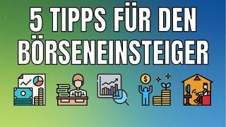 5 Tipps für Börseneinsteiger | Wie an der Börse starten?