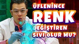 Üflenince Renk Değiştiren Sıvı Olur Mu?