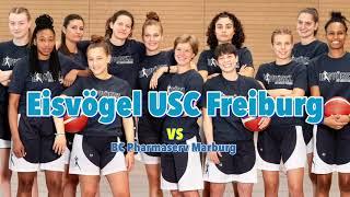 Christa Reed (30PTS 5STL) Hannah Little (19PTS 8REB 6STL) 安間志織 (13PTS 7AST) Eisvögel USC Freiburg