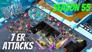 Boom Beach Warships Season 55 ( 7 ER Attacks)