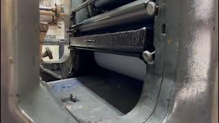 Heidelberg SORSZ offset printing press from 1988 in production