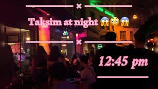 Taksim at night ,in Istanbul.Istiklal street_ تقسيم شارع الاستقلال ليلًا 