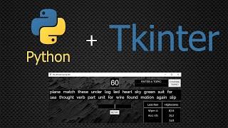 Typing Test using Python and Tkinter | FULLY FEATURED