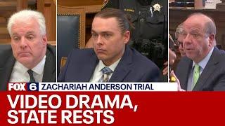 Zachariah Anderson trial; video sparks argument, state rests case | FOX6 News Milwaukee