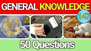 Educational General Knowledge Quiz Trivia 147 | Can You Answer All 50 Questions Correctly? 2024