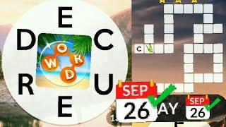 WORDSCAPES DAILY PUZZLE  September 26  answers today cheats cheat Answers