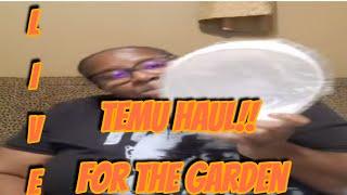 Live Haul Alert! Catch the Lazy HOA Gardener Unboxing Garden Gadgets from TEMU!