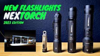 Nextorch Flashlights for 2023 - K40 Keychain, TA30C, E52C and P84 Tactical Flashlight