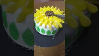 Sunflower fondant cake#different cake#flower fondant cake#colourful fondant cake#birthday fondant