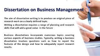 Top 25 Topics to write a Dissertation on Business Management