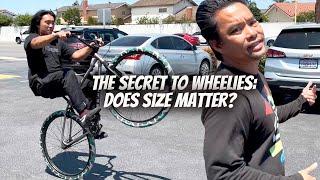 Does Size Really Matter For Wheelies On A Bike?