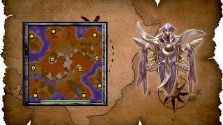 WarCraft III Reforged. Ogrogeddon. Easy AI 50%. NE vs. NE