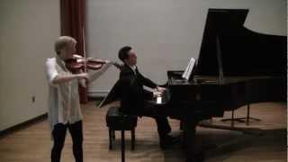 Mozart- Violin Sonata, K. 454, 1st mvt. -  David Taustine
