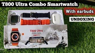 T800 Ultra Smartwatch Combo | T800 Ultra Smartwatch Unboxing