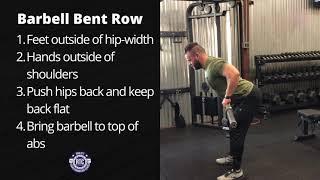 How to do a Barbell Bent Row | Rowlett Transformation Center