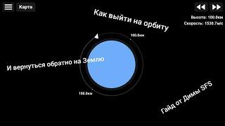 Как выйти на орбиту в spaceflight simulator и вернуться обратно на Землю? Гайд от Димы SFS.