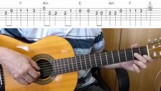 Pirates of the Caribbean - Easy Guitar melody tutorial + TAB Guitar lesson