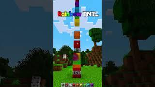 Minecraft Rainbow TNT (World's Smallest Violin) #minecraft #shorts